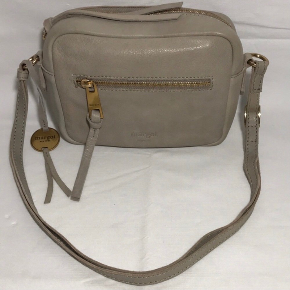 Margot New York Brand Lena Soft Leather Convertible Bag Camera Crossbody